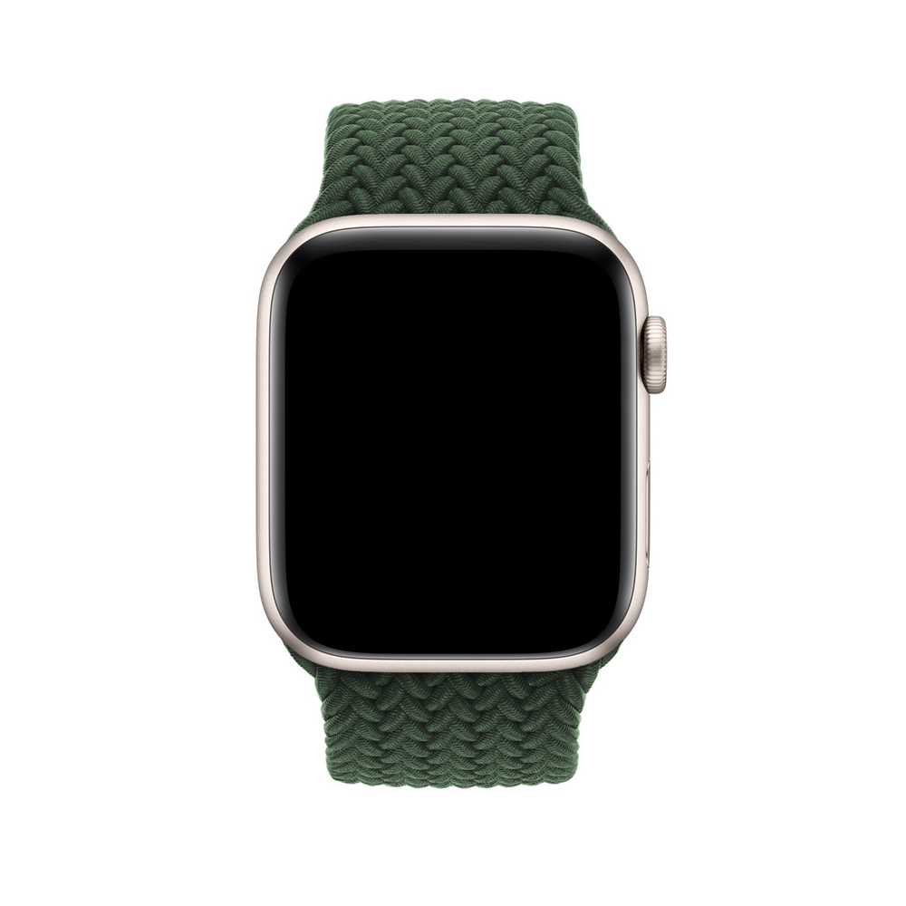 Green Braided Buckle Band for Apple Watch