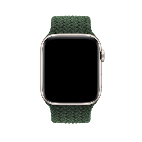 Green Braided Buckle Band for Apple Watch