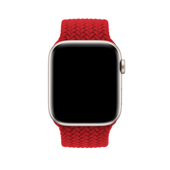 Red Braided Buckle Band for Apple Watch