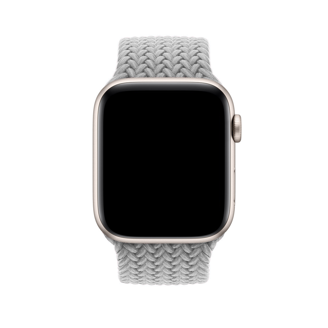 White Braided Buckle Band for Apple Watch