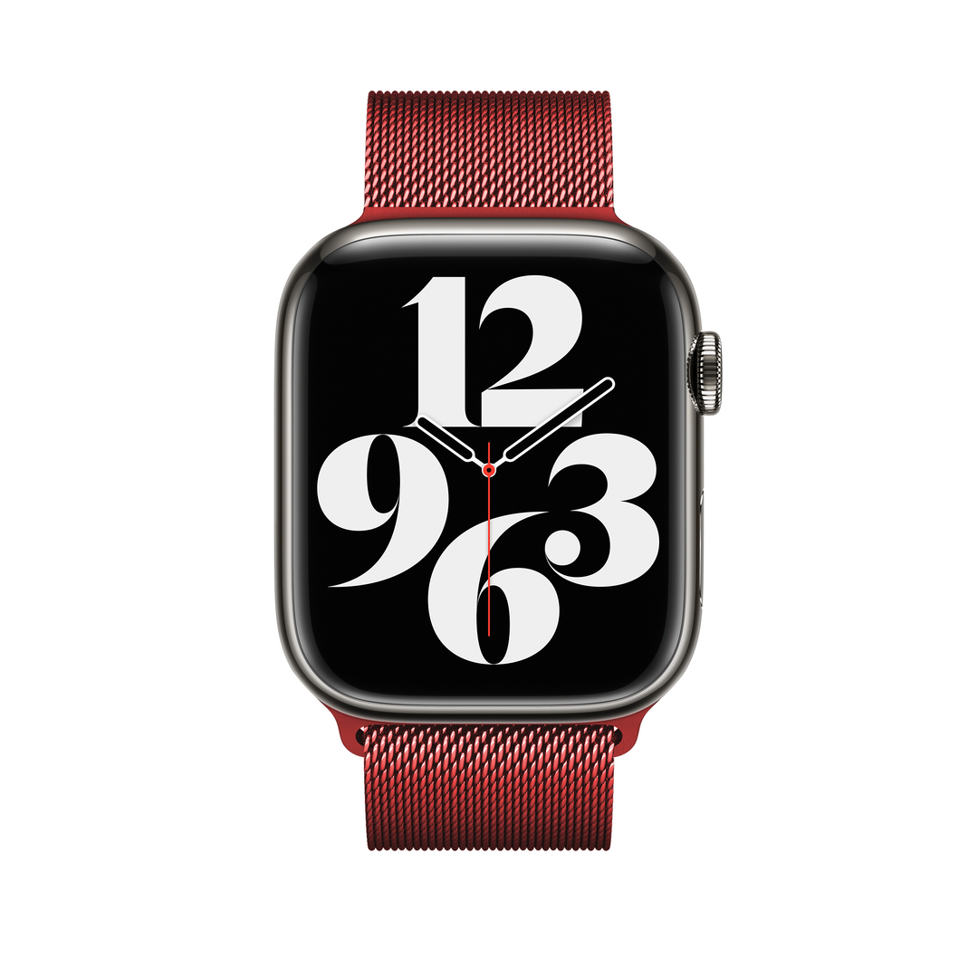 Red Magnetic Milanese Loop for Apple Watch