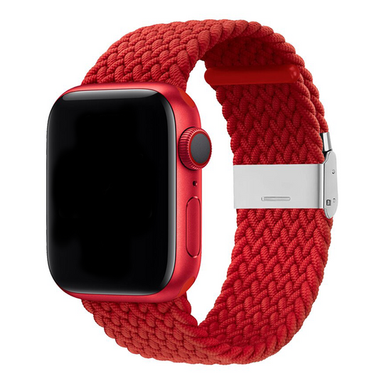 Red Braided Buckle Band for Apple Watch