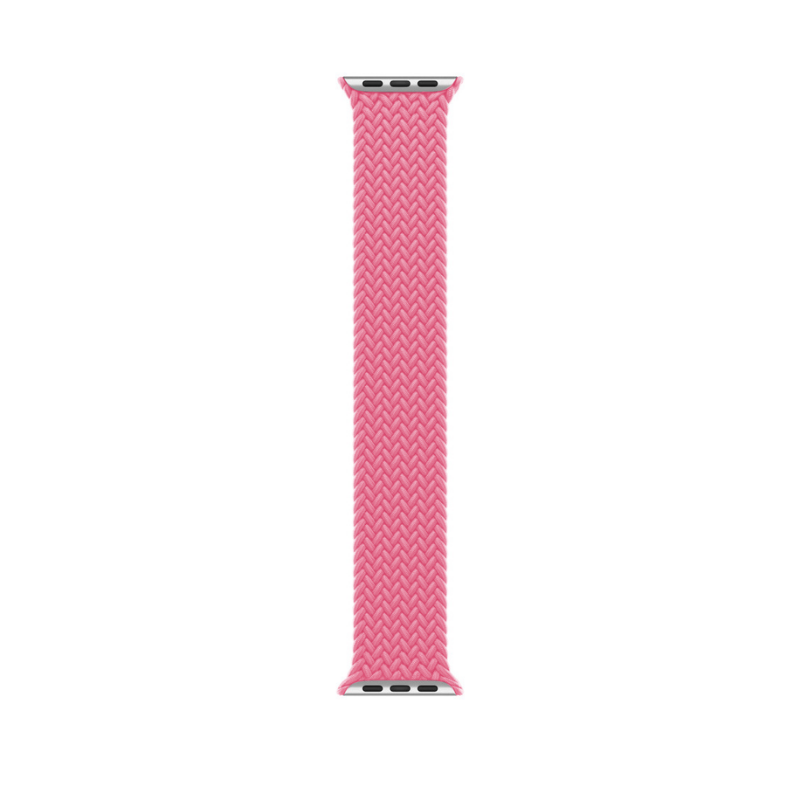 Flamingo Braided Solo Loop Apple Watch Straps - Band View