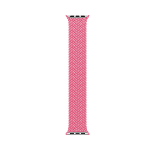 Flamingo Braided Solo Loop Apple Watch Straps - Band View