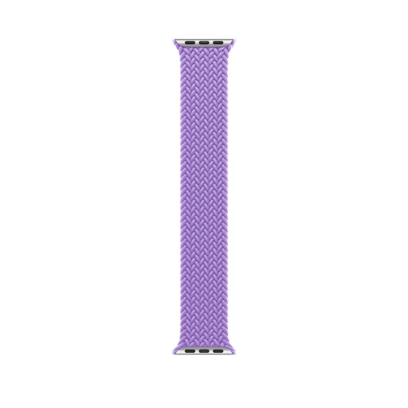 Lavender Braided Solo Loop Apple Watch Straps - Band View