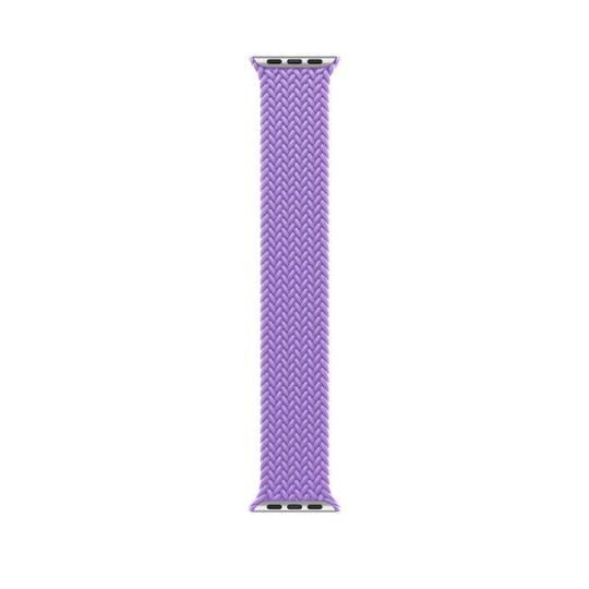 Lavender Braided Solo Loop Apple Watch Straps - Band View