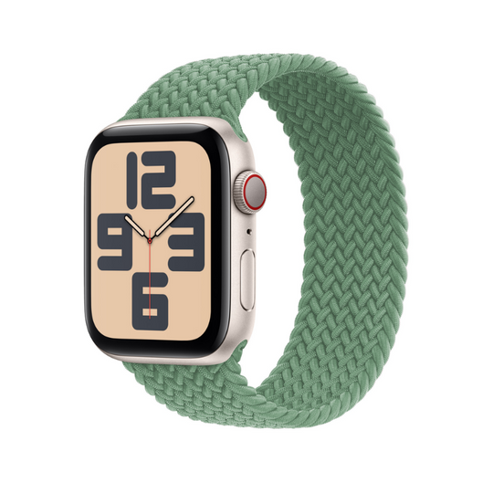 Pistachio Braided Solo Loop Apple Watch Straps - Full View