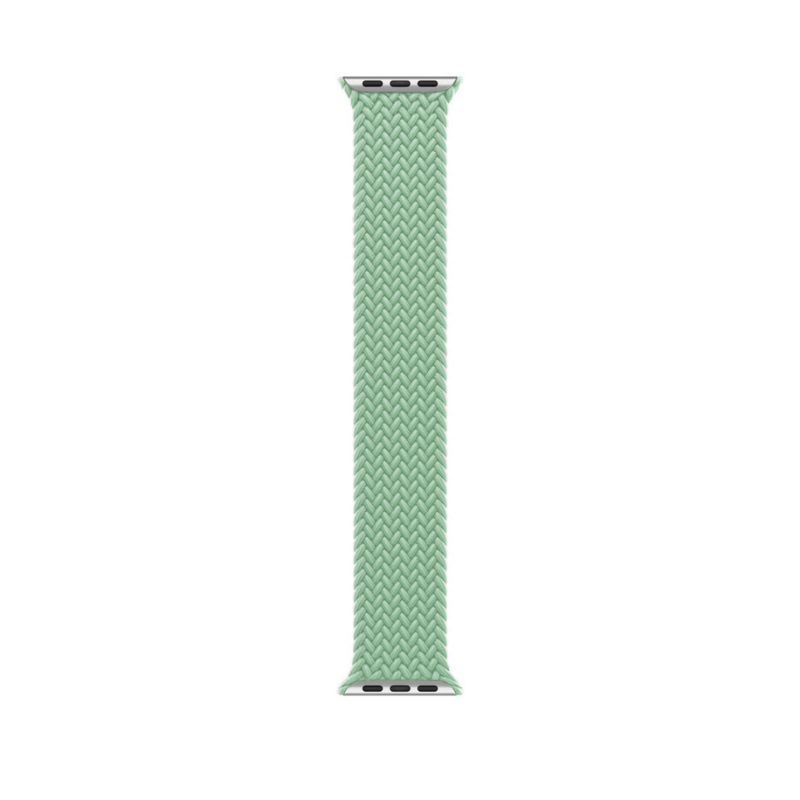 Pistachio Braided Solo Loop Apple Watch Straps - Band View