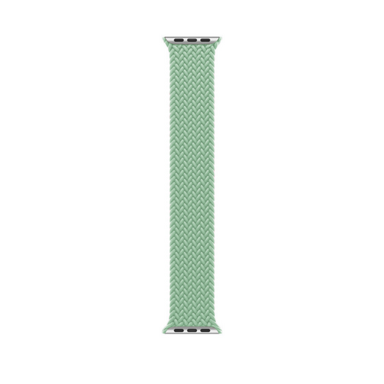 Pistachio Braided Solo Loop Apple Watch Straps - Band View