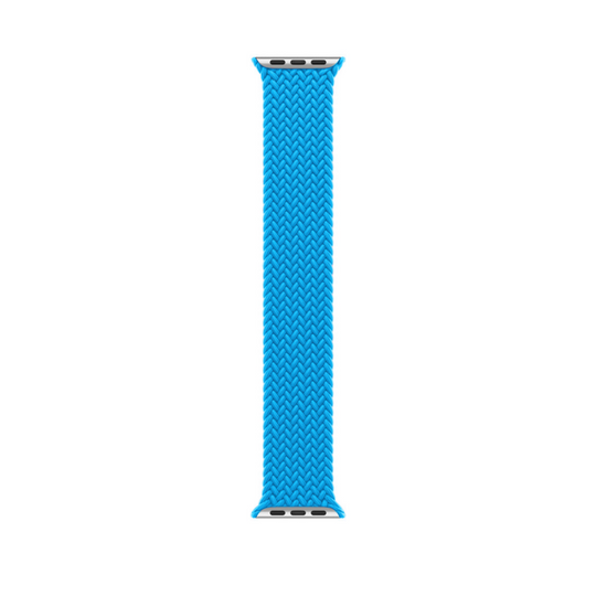 Sky Blue Braided Solo Loop Apple Watch Straps - Band View