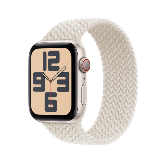 Starlight Braided Solo Loop Apple Watch Straps - Full View