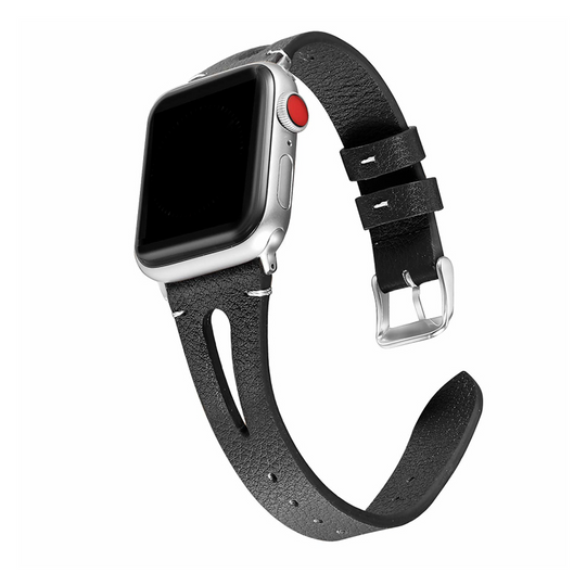 Slim Leather Strap for Apple Watch  1 to 8, SE & Ultra series